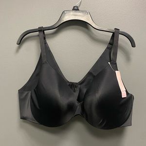 NWT Cacique Black Back Smoothing Solution Bra Size 44C
